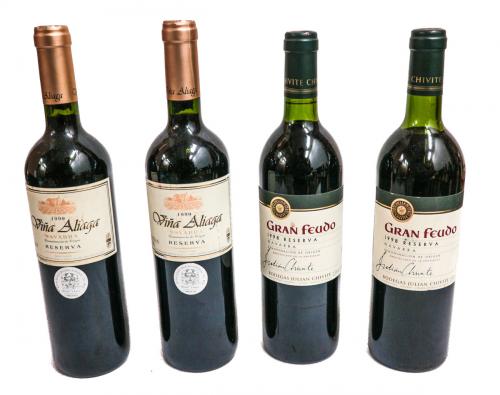 CUATRO BOTELLAS DE VINO NAVARRA