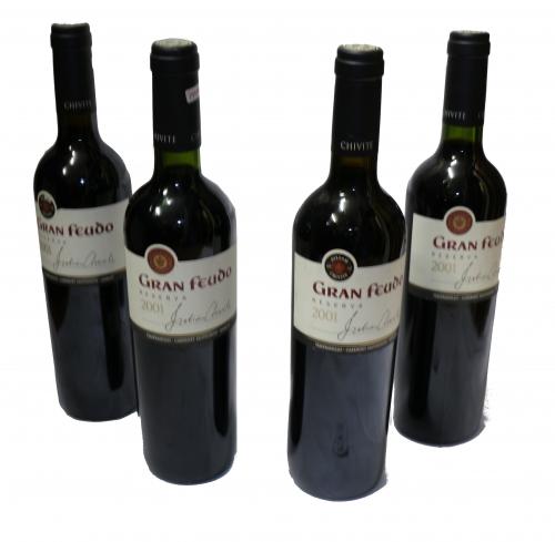 CUATRO BOTELLAS DE VINO