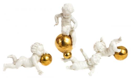 CONJUNTO DE FIGURAS EN PORCELANA ALEMANA