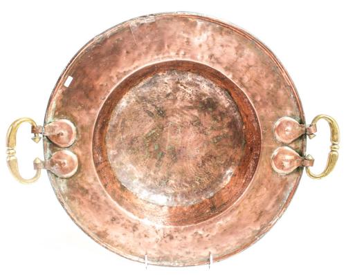 BRASERO EN COBRE. PRIMERA MITAD DEL SIGLO XX