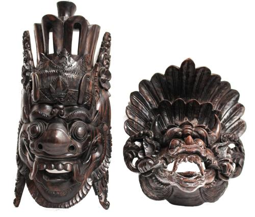 DOS MÁSCARAS BALINESAS