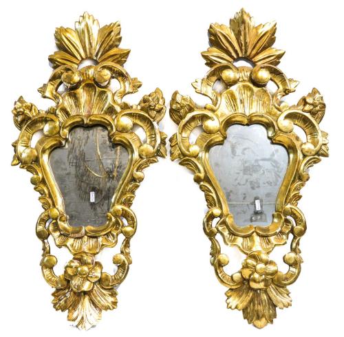 PAREJA DE CORNUCOPIAS DE PARED