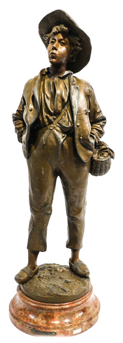 FIGURA EN CALAMINA PRINCIPIOS DEL SIGLO XX