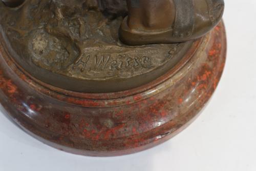 FIGURA EN CALAMINA PRINCIPIOS DEL SIGLO XX