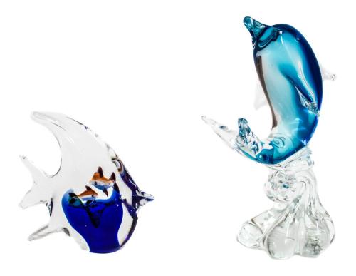 DOS FIGURAS EN CRISTAL DE MURANO
