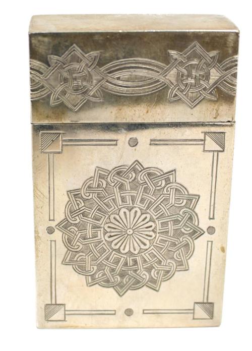 CAJA CIGARRERA EN PLATA