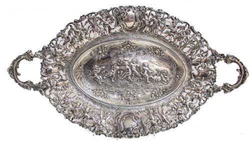 CENTRO DE MESA EN PLATA