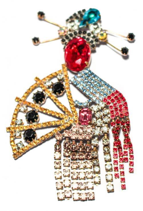 BROCHE CON GUEISHA
