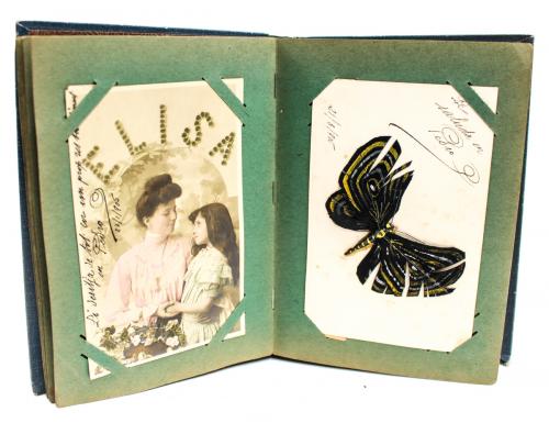ÁLBUM CON FOTOGRAFÍAS Y POSTALES CIRCA 1900