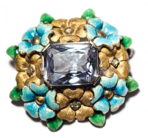 BROCHE FLORAL AÑOS 40