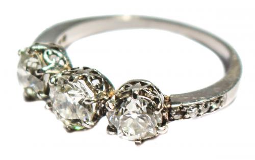ANILLO TRESILLO CON BRILLANTES