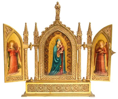 TRÍPTICO EN BRONCE