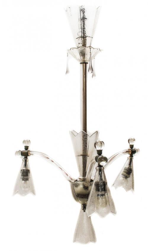 LÁMPARA DE TECHO ART DECÓ. CIRCA 1935