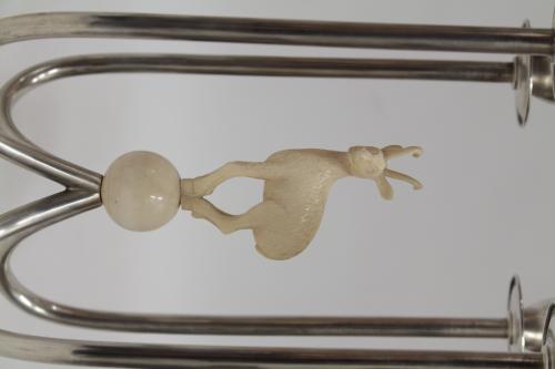 PAREJA DE CANDELABROS EN PLATA AÑOS 30