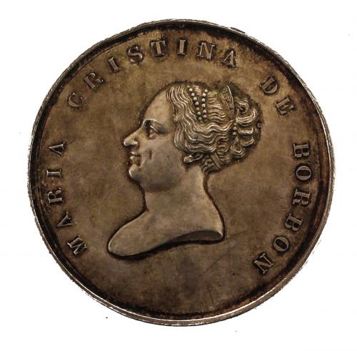 MONEDA MARIA CRISTINA DE BORBÓN