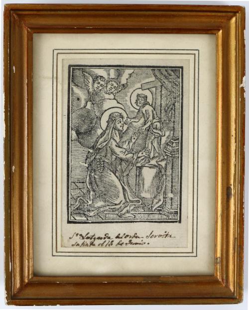 PEQUEÑO GRABADO DEL SIGLO XVIII