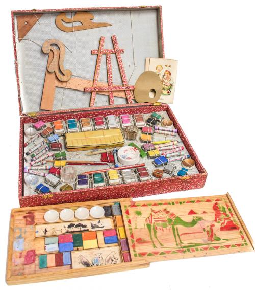 "JUEGOS REUNIDOS" Y JUEGO DE PINTURAS AÑOS 50