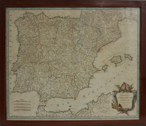 MAPA DE ESPAÑA DEL S. XVIII