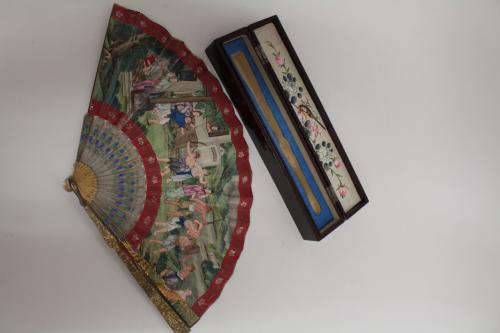 ABANICO ORIENTAL  DEL S.XIX