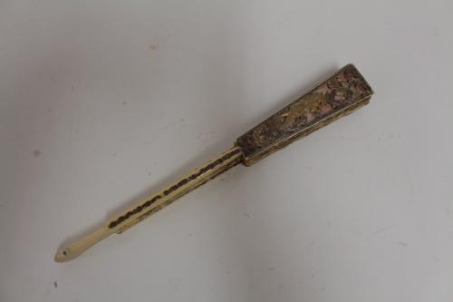 ABANICO DE MEDIADOS DEL S.XIX
