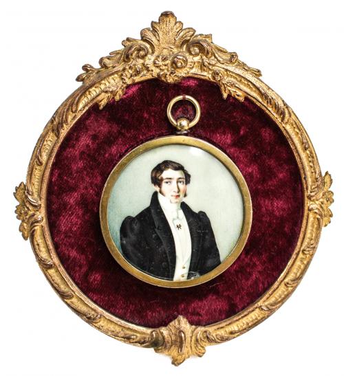 MINIATURA ITALIANA ENMARCADA. S.XIX