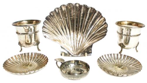 LOTE VARIADO DE METAL PLATEADO