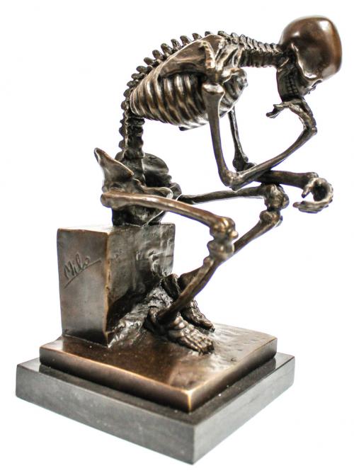 FIGURA EN BRONCE "ESQUELETO"