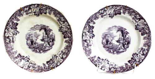 CONJUNTO DE PLATOS PICKMAN. FINALES DEL SIGLO XIX