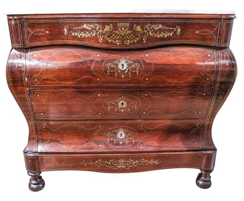 COMODA ISABELINA ABOMBADA, SEGUNDO TERCIO S.XIX