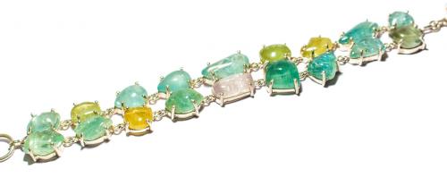 PULSERA CON AGUAMARINAS