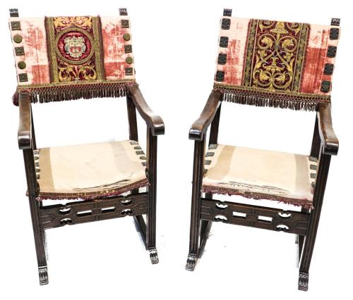PAREJA DE SILLONES FRAILEROS S.XIX