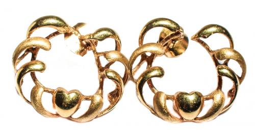 PENDIENTES ESPIRAL CON CORAZÓN