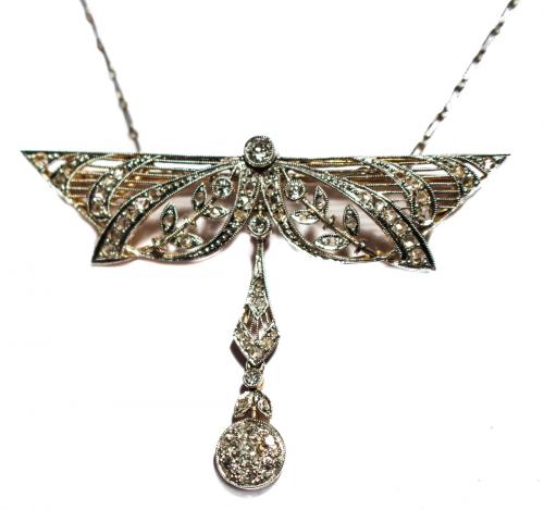 COLGANTE PENDENTIF PPS. S. XX CON DIAMANTES
