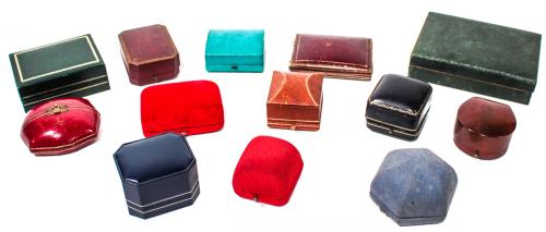 LOTE DE ESTUCHES DE JOYERÍA