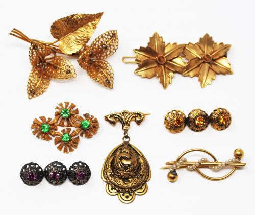 LOTE DE BROCHES DE MEDIADOS S.XX