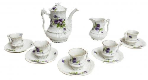 SERVICIO DE CAFE EN PORCELANA DE PPS. DEL S.XX