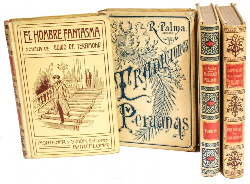 COLECCIÓN DE 16 LIBROS DE FINALES DEL S. XIX