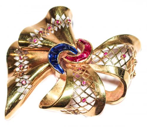 BROCHE LAZO DE LOS AÑOS 40