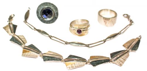 LOTE DE JOYERÍA EN PLATA