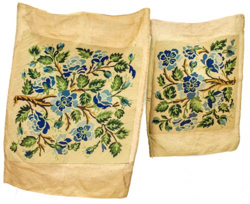 DOS TELAS BORDADAS EN PETIT POINT