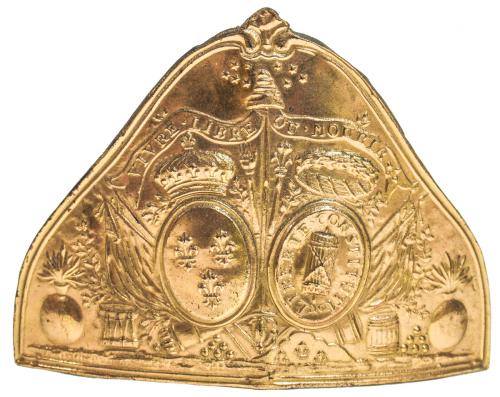 APLICACIÓN PARA SOMBRERO MILITAR. S. XIX