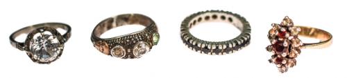 LOTE DE ANILLOS EN PLATA