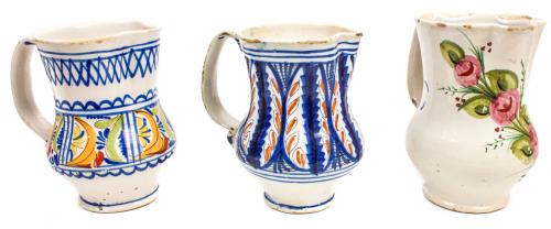 TRES JARRAS EN CERAMICA VALENCIANA S.XIX-XX