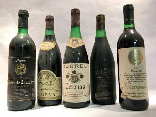 CNCO BOTELLAS DE VINO