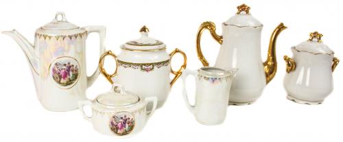 LOTE DE PIEZAS DE SERVICIO PARA CAFÉ Y TÉ