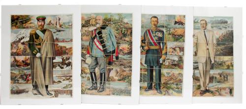 CUATRO COLECCIONES DE CROMOS ENMARCADAS