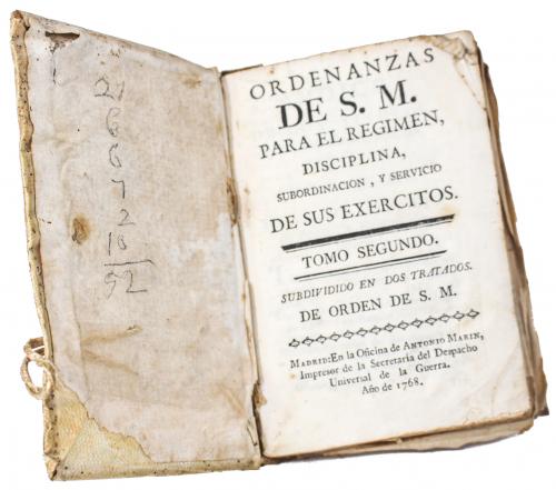 ORDENANZAS DE S.M. PARA EL REGIMEN, DISCIPLINA, SUBORDINACIO
