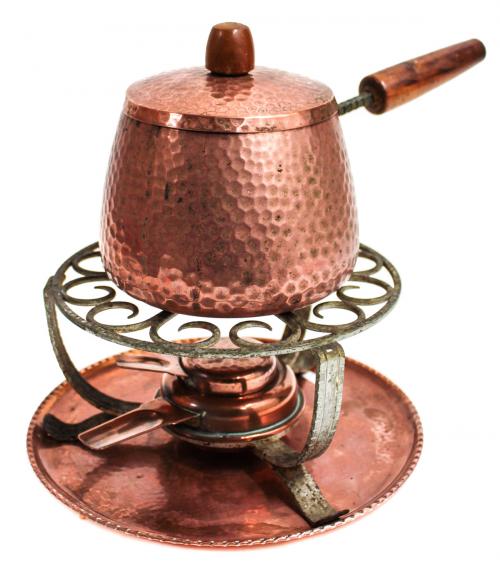 FONDUE EN COBRE AÑOS 70