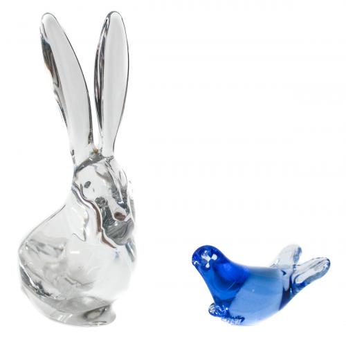 DOS FIGURAS  EN CRISTAL