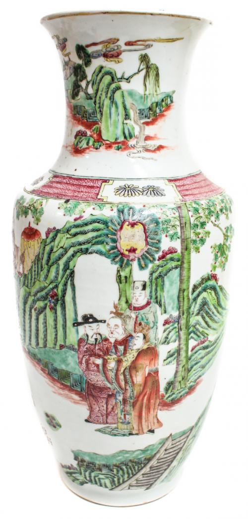 JARRÓN EN PORCELANA CHINA